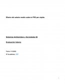Efecto del salario medio sobre el PIB per cápita