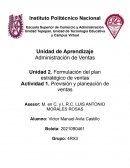 Formulación del plan estratégico de ventas