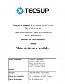 Dilatación térmica de sólidos