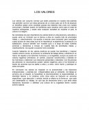 Ensayo de los valores