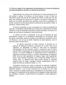 El papel de los organismos internacionales en la toma de decisiones por parte del gobierno mexicano en materia de educación