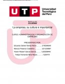 La empresa, su cultura e importancia