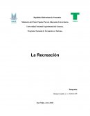 Programa Nacional de Formación en Turismo. La Recreación