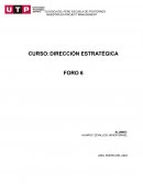 FORO 6 DIRECCIÓN ESTRATÉGICA - UTP