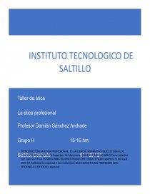 INTRODUCCION LA ETICA PROFESIONAL. Página 1