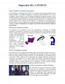 Impresión 3D y COVID 19