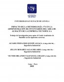 IMPACTO DE LA METODOLOGÍA 5’S EN LA ADMINISTRACIÓN DE INVENTARIOS DEL ÁREA DE ALMACÉN DE LA EMPRESA TECNOFIL S.A