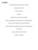 REPORTE DE LECTURA DEL TEXTO: “LA METACOGNICIÓN Y SU APLICACIÓN EN HERRAMIENTAS VIRTUALES