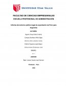 Informe del entorno político legal de exportación de Perú para Argentina