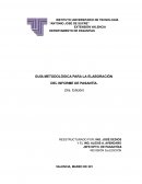 GUÍA METODOLÓGICA PARA LA ELABORACIÓN DEL INFORME DE PASANTÍA