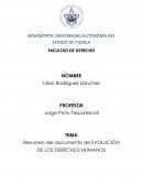 Resumen de documento de la historia de la dignidad humana