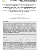 Experiencias de los Modelos de prevención de riesgos disergonómicos en el sector textil y confecciones