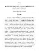 Análisis histórico de las políticas económicas y déficit fiscal en el Ecuador desde la dolarización