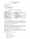 INFORME DE EVALUACIÓN PSICOPEDAGOGICA