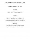 RELACIÓN ENTRE LA NATURALEZA Y LA FINALIDAD DEL DISEÑO