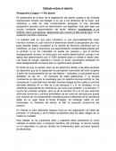 Opinión y debate sobre el aborto