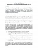 Organismos e Instituciones Internacionales y la UE