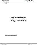 Ejercicio Feedback. Riego automático