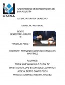 Trabajo notarial