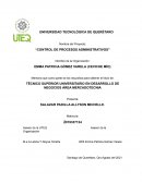 Control de procesos administrativos