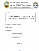 LA ROBÓTICA EDUCATIVA CON APOYO DE LA TIC EN LAS ESCUELAS