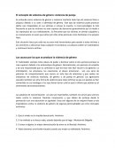 El concepto de violencia de género: violencia de pareja