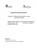 Evidencia 1 -Introducción al Derecho Mercantil