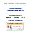 PRODUCTOS NOTABLES