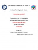 Reporte de lectura del libro Carrie