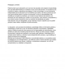 Pedagogia y contexto. Página 1