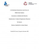 Administración y Gestión de Organizaciones Educativas