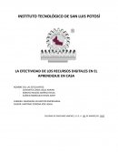 LA EFECTIVIDAD DE LOS RECURSOS DIGITALES EN EL APRENDIZAJE EN CASA