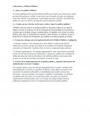 GOBERNANZA Y POLITICAS PUBLICAS