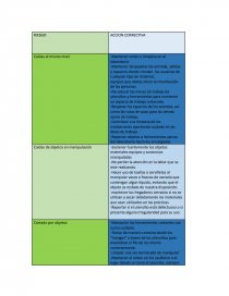RIESGO ACCION CORRECTIVA. Página 1