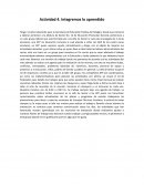 Actividad 4. Integremos lo aprendido