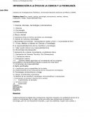 INTRODUCCIÓN A LA ÉTICA DE LA CIENCIA Y LA TECNOLOGÍA