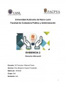 Derecho mercantil evidencia 2