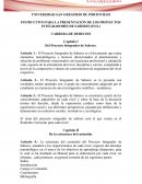 INSTRUCTIVO PARA LA PRESENTACIÓN DE LOS PROYECTOS INTEGRADORES DE SABERES (P.I.S.)