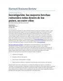 Investigación: las mayores brechas culturales están dentro de los países, no entre ellos