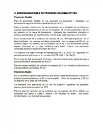 RECOMENDACIONES DE PROCESOS CONSTRUCTIVOS. Página 1