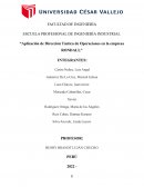 Aplicación de dirección táctica de operaciones en la empresa Rondall