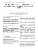 TIC, REDES SOCIALES Y LA CADENA DE VALOR PARA LA COMERCIALIZACIÓN DEL CAFÉ