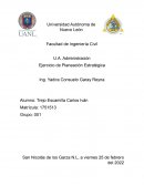 Ejercicio de Planeación Estratégica