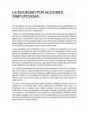 La sociedad por acciones simplificadas