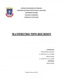 Dinamica de los fluidos , manómetro tipo bourdon