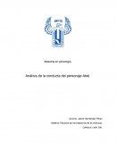 Análisis de la conducta del personaje Abel.Estudios de los trastornos de la conducta