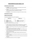 Procedimiento de colada