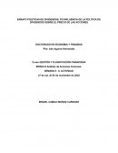 Politicas de dividendos, po influencia de la política de dividendos sobre el precio de las acciones