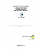Evaluación del sistema de crédito y cobranza de la empresa BURGUER-PAN, C.A