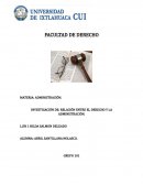 Relacion entre derecho y la administracion